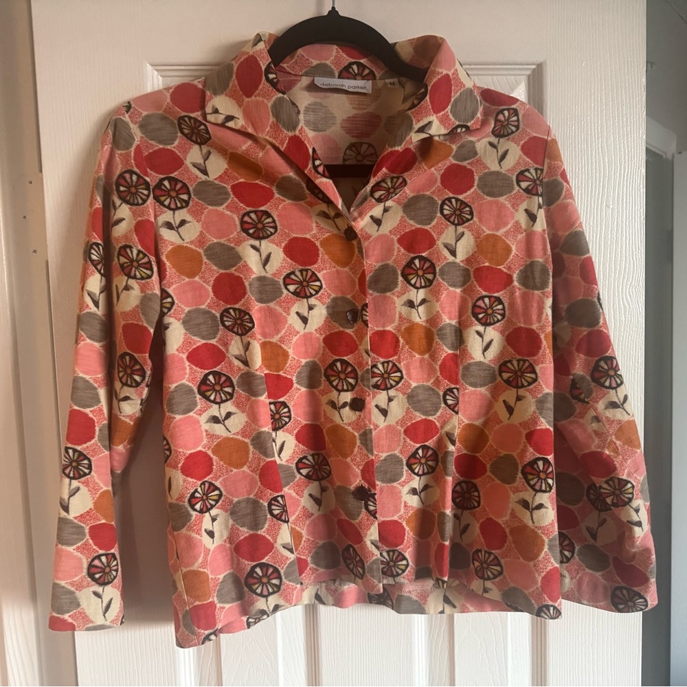 Vintage 3/4 Sleeve Button Down Blouse
